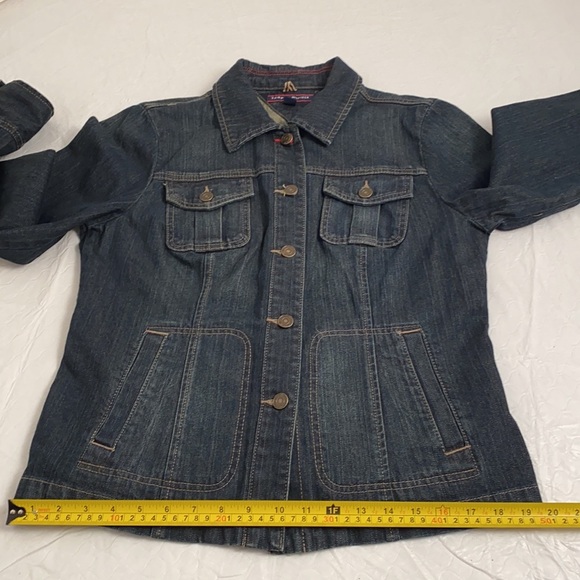 Tommy Hilfiger dark rinse utility denim jacket L - Picture 10 of 11